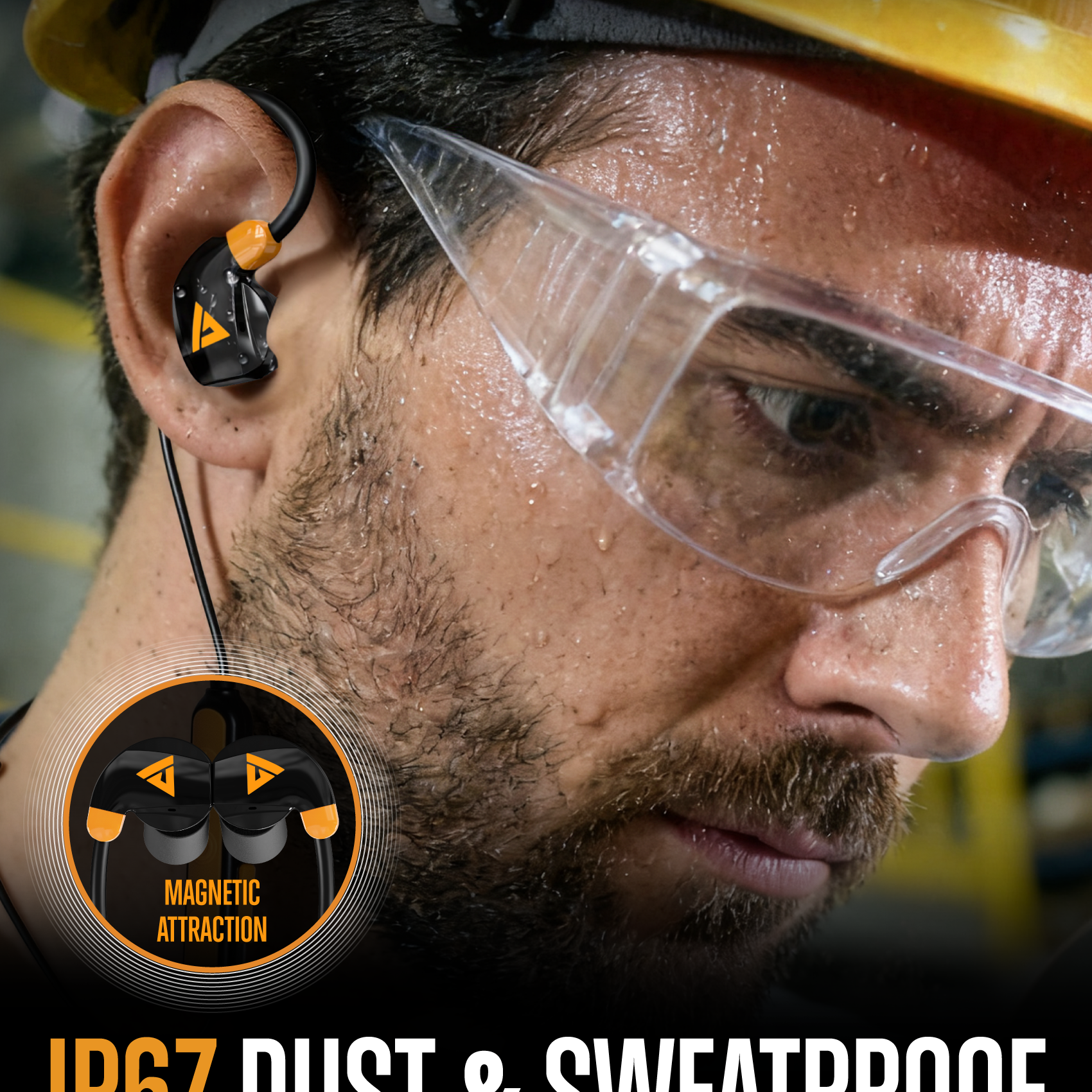 "GLORYFIRE Bluetooth Neckband Earpiece for Construction - 26 NRR Noise Reduction, 3 Modes, 12-Hour Battery, Clear Voice Pickup, ANSI & Bluetooth Certified" GLORYFIRE®