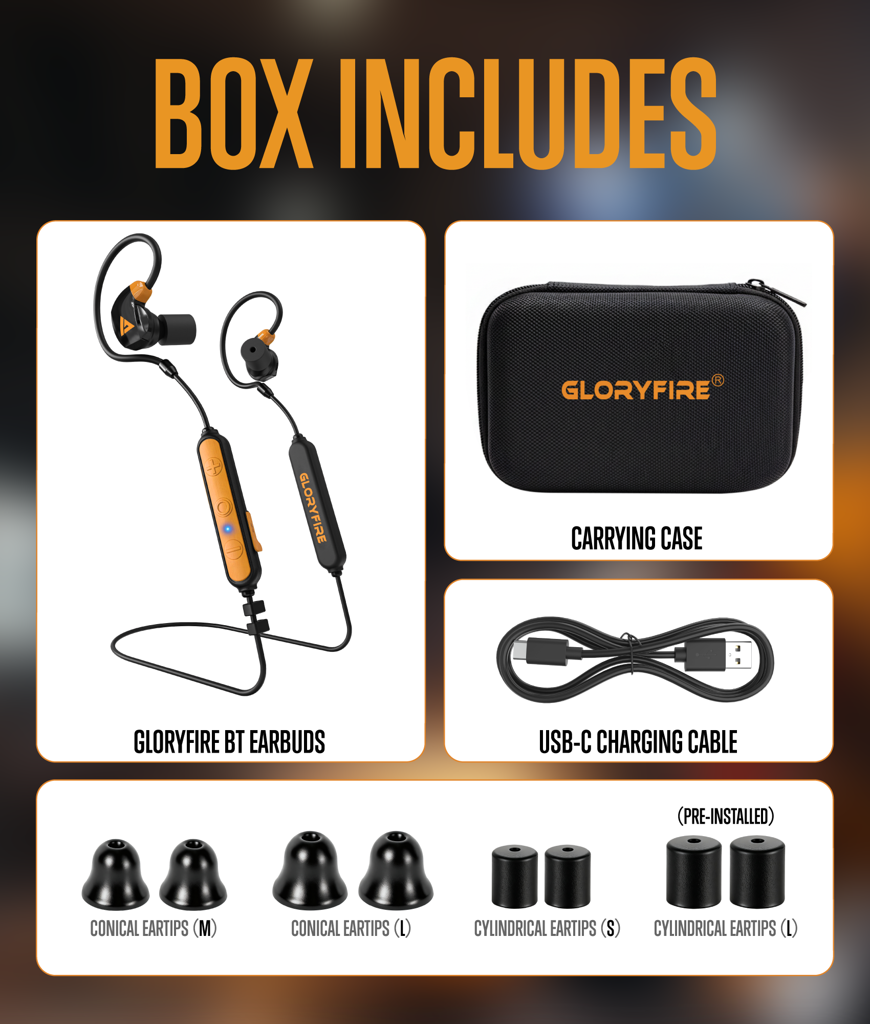 "GLORYFIRE Bluetooth Neckband Earpiece for Construction - 26 NRR Noise Reduction, 3 Modes, 12-Hour Battery, Clear Voice Pickup, ANSI & Bluetooth Certified" GLORYFIRE®