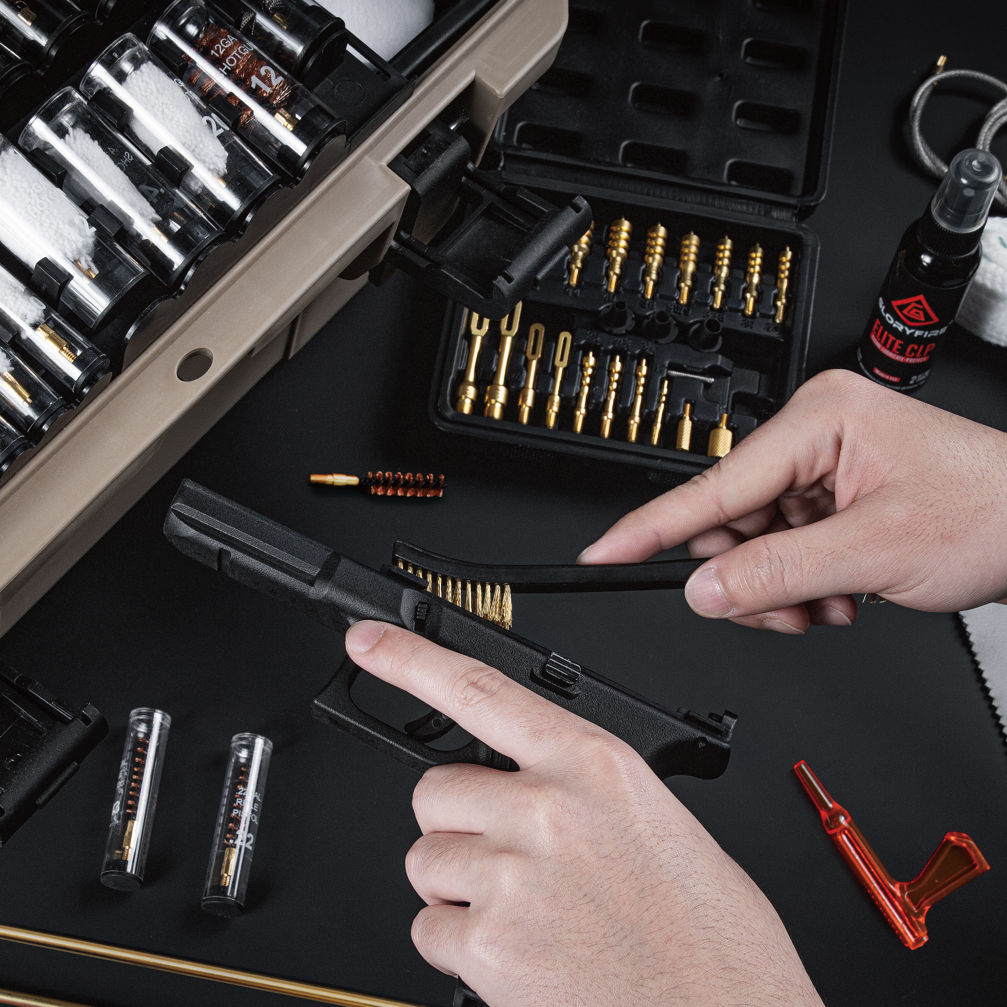 GLORYFIRE Adjustable Stand Deluxe Universal Gun Cleaning Kit GLORYFIRE®
