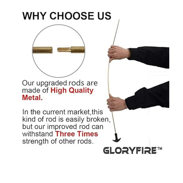 Parts GLORYFIRE Gun Cleaning Rod Brass Rifle Cleaning Rod GLORYFIRE®