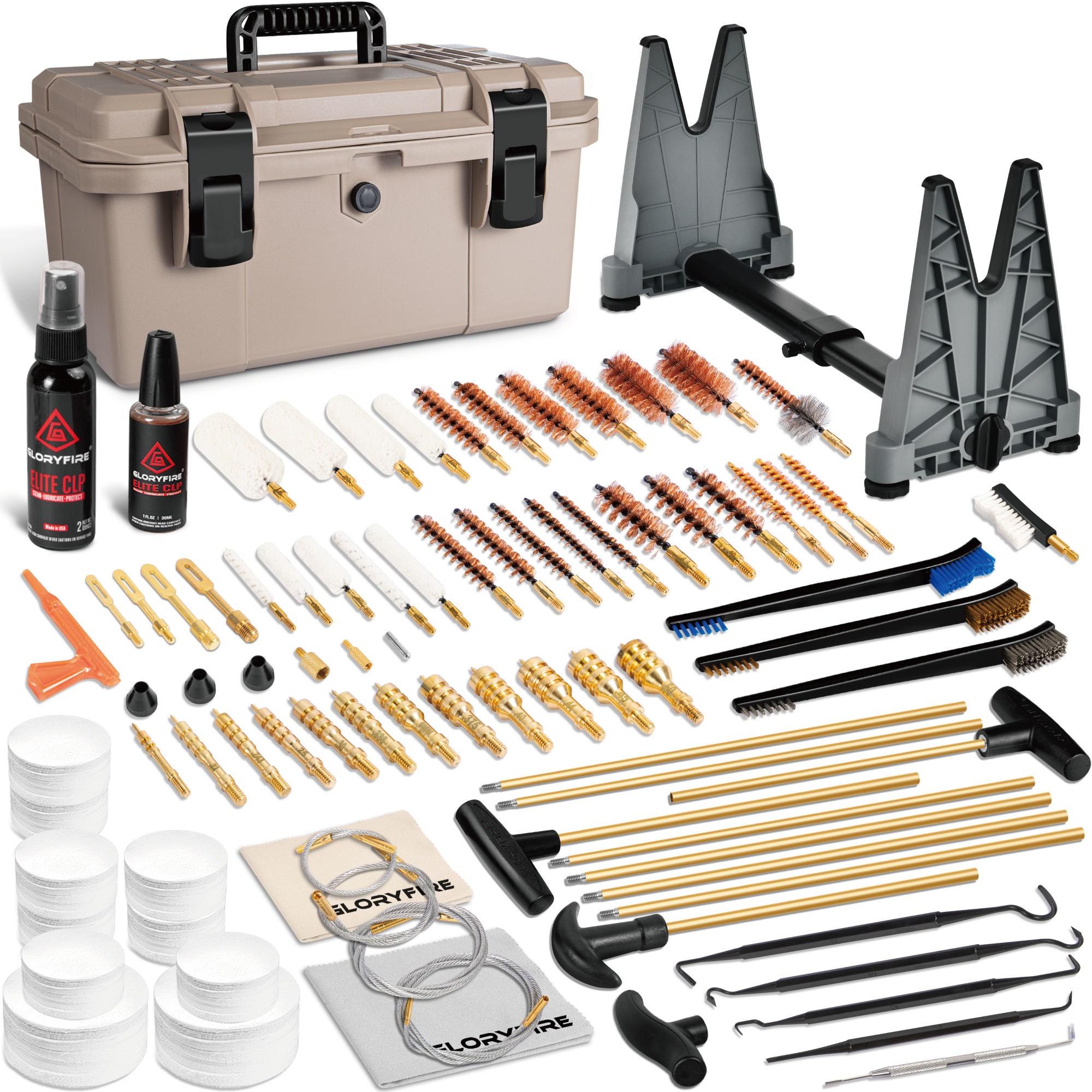 GLORYFIRE Adjustable Stand Deluxe Universal Gun Cleaning Kit GLORYFIRE®