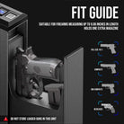 GLORYFIRE Biometric Gun Safe Wall Mounted Handgun Safe Elite GLORYFIRE®