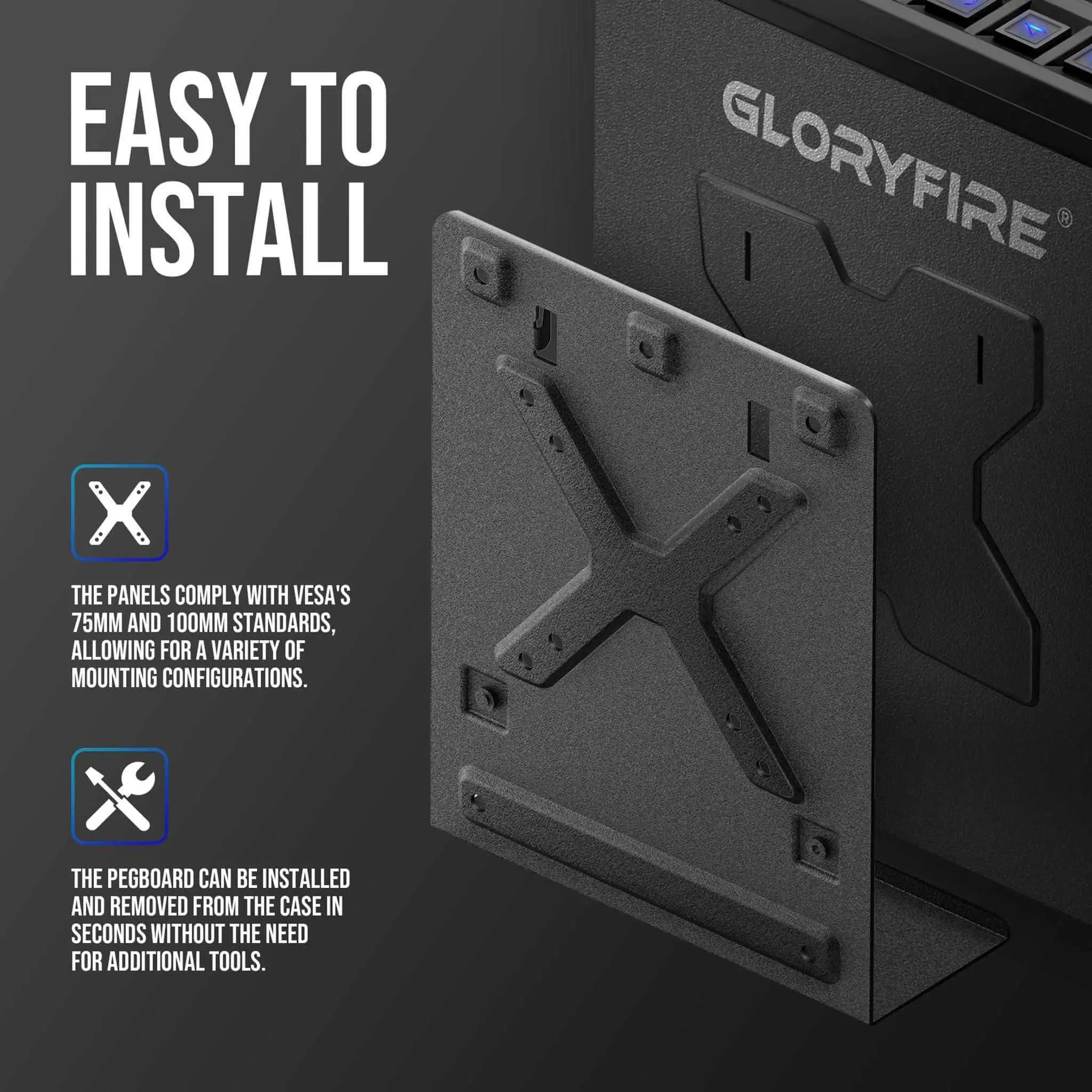 GLORYFIRE Biometric Gun Safe Wall Mounted Handgun Safe Elite GLORYFIRE®