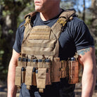 GLORYFIRE Plate Carrier Adjustable Tactical Vest Quick Release Coyote GLORYFIRE®