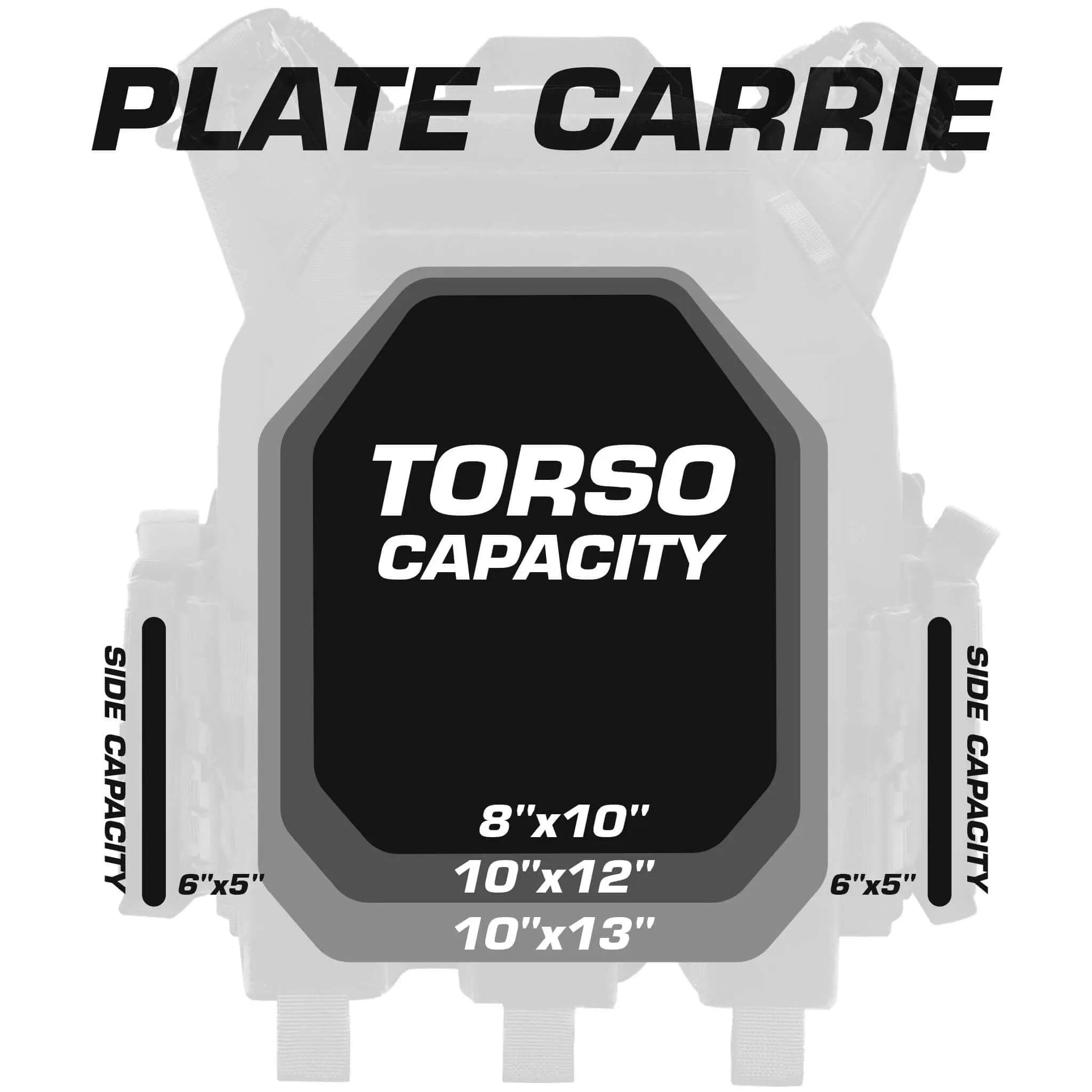GLORYFIRE Plate Carrier Adjustable Tactical Vest Quick Release Coyote GLORYFIRE®