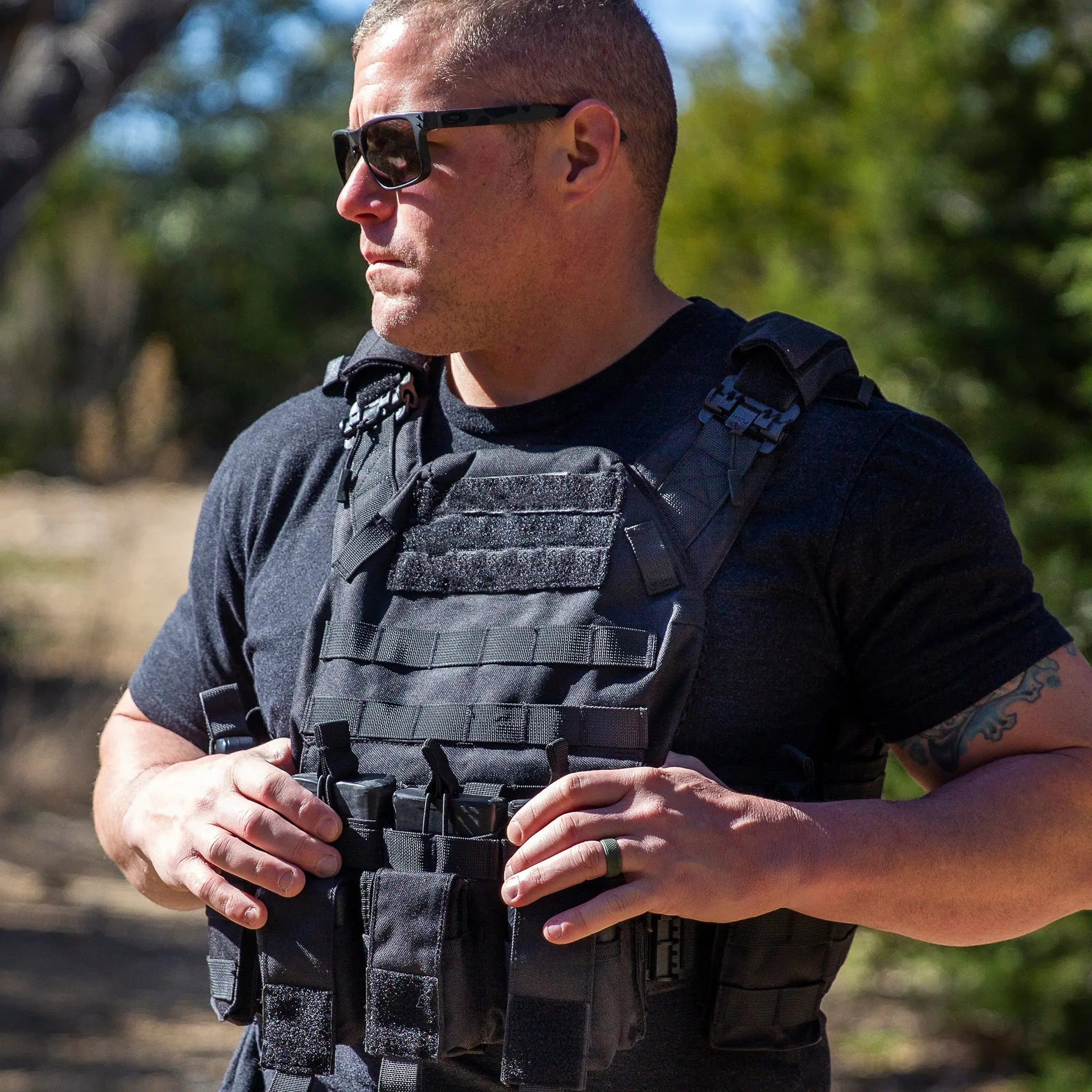 GLORYFIRE Plate Carrier Adjustable Tactical Vest Quick Release Coyote GLORYFIRE®
