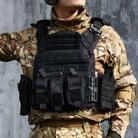 GLORYFIRE Plate Carrier Adjustable Tactical Vest Quick Release Coyote GLORYFIRE®