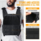 GLORYFIRE Weighted Vest Workout Ajustable Weight Vests Black GLORYFIRE®