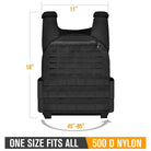 GLORYFIRE Weighted Vest Workout Ajustable Weight Vests Black GLORYFIRE®