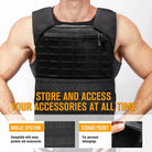 GLORYFIRE Weighted Vest Workout Ajustable Weight Vests Black GLORYFIRE®