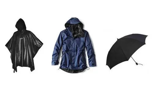 Poncho-Vs-Rain-Jacket-Vs-Umbrella GLORYFIRE®