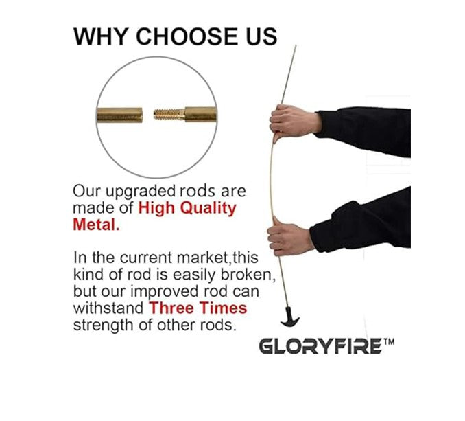 Parts GLORYFIRE Gun Cleaning Rod Brass Rifle Cleaning Rod GLORYFIRE®