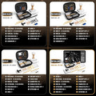 GLORYFIRE Universal Gun Cleaning Kit Fits .22 .357/9mm .38 .40 .45 Cal Handguns & Pistols Compact Carrying Case for Portability Multiple Styles with Brass or Plastic Jags & Tips for Shooting and Range GLORYFIRE®