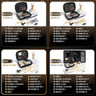 GLORYFIRE Universal Gun Cleaning Kit Fits .22 .357/9mm .38 .40 .45 Cal Handguns & Pistols Compact Carrying Case for Portability Multiple Styles with Brass or Plastic Jags & Tips for Shooting and Range GLORYFIRE®