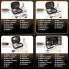 GLORYFIRE Universal Gun Cleaning Kit Fits .22 .357/9mm .38 .40 .45 Cal Handguns & Pistols Compact Carrying Case for Portability Multiple Styles with Brass or Plastic Jags & Tips for Shooting and Range GLORYFIRE®