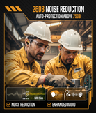 "GLORYFIRE Bluetooth Neckband Earpiece for  Construction - 26 NRR Noise Reduction,  3 Modes, 12-Hour Battery, Clear Voice Pickup,  ANSI & Bluetooth Certified" GLORYFIRE®