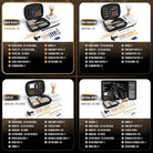 GLORYFIRE Universal Gun Cleaning Kit Fits .22 .357/9mm .38 .40 .45 Cal Handguns & Pistols Compact Carrying Case for Portability Multiple Styles with Brass or Plastic Jags & Tips for Shooting and Range GLORYFIRE®