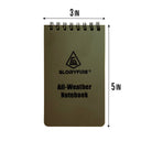 GLORYFIRE Waterproof Tactical Notebook Brown (5pcs) GLORYFIRE®