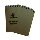 GLORYFIRE Waterproof Tactical Notebook Brown (5pcs) GLORYFIRE®