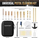 GLORYFIRE Universal Gun Cleaning Kit Fits .22 .357/9mm .38 .40 .45 Cal Handguns & Pistols Compact Carrying Case for Portability Multiple Styles with Brass or Plastic Jags & Tips for Shooting and Range GLORYFIRE®
