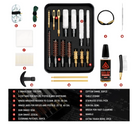 GLORYFIRE Gun Cleaning kit Universal Pistol Cleaning Kit Brass Brush and Brass Jag Adapter with Portable Case GLORYFIRE®