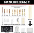 GLORYFIRE Universal Gun Cleaning Kit Fits .22 .357/9mm .38 .40 .45 Cal Handguns & Pistols Compact Carrying Case for Portability Multiple Styles with Brass or Plastic Jags & Tips for Shooting and Range GLORYFIRE®