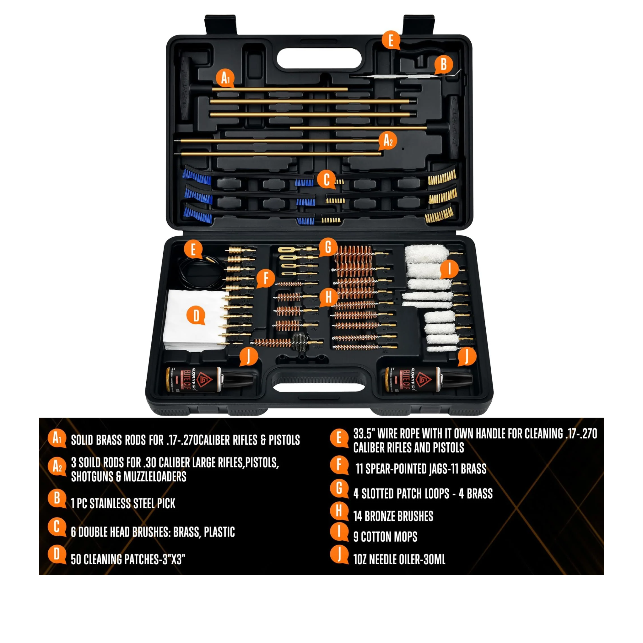 GLORYFIRE Gun Cleaning Kit Universal for All GunsExtend GLORYFIRE®