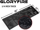 GLORYFIRE Gun Mat Gun Cleaning Mat Double Thickness Cleaning Mat Sized 12"x36" inches for Handgun Shotgun Rifle Cleaning GLORYFIRE®