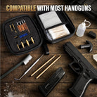 GLORYFIRE Universal Gun Cleaning Kit Fits .22 .357/9mm .38 .40 .45 Cal Handguns & Pistols Compact Carrying Case for Portability Multiple Styles with Brass or Plastic Jags & Tips for Shooting and Range GLORYFIRE®