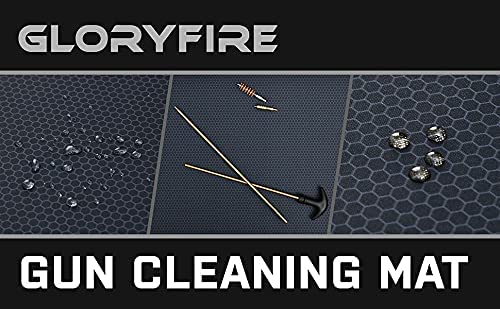 GLORYFIRE Gun Mat Gun Cleaning Mat Double Thickness Cleaning Mat Sized 12"x36" inches for Handgun Shotgun Rifle Cleaning GLORYFIRE®