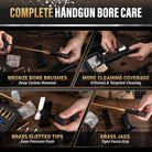 GLORYFIRE Universal Gun Cleaning Kit Fits .22 .357/9mm .38 .40 .45 Cal Handguns & Pistols Compact Carrying Case for Portability Multiple Styles with Brass or Plastic Jags & Tips for Shooting and Range GLORYFIRE®