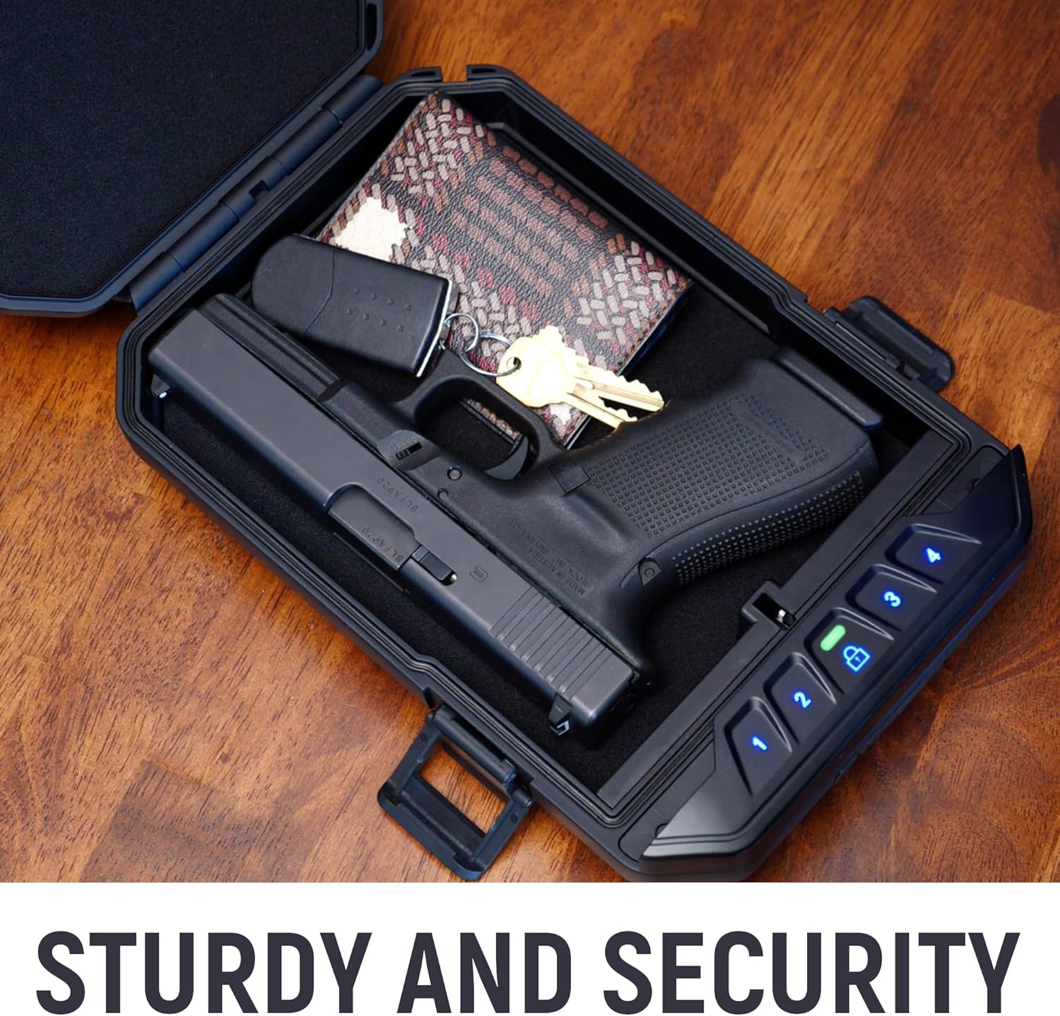 GLORYFIRE Portable Travel Gun Safe - Password & Key Access GLORYFIRE®