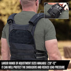 GLORYFIRE Weighted Vest Workout Ajustable Weight Vests Black/Brown GLORYFIRE®