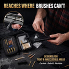 GLORYFIRE Universal Gun Cleaning Kit Fits .22 .357/9mm .38 .40 .45 Cal Handguns & Pistols Compact Carrying Case for Portability Multiple Styles with Brass or Plastic Jags & Tips for Shooting and Range GLORYFIRE®
