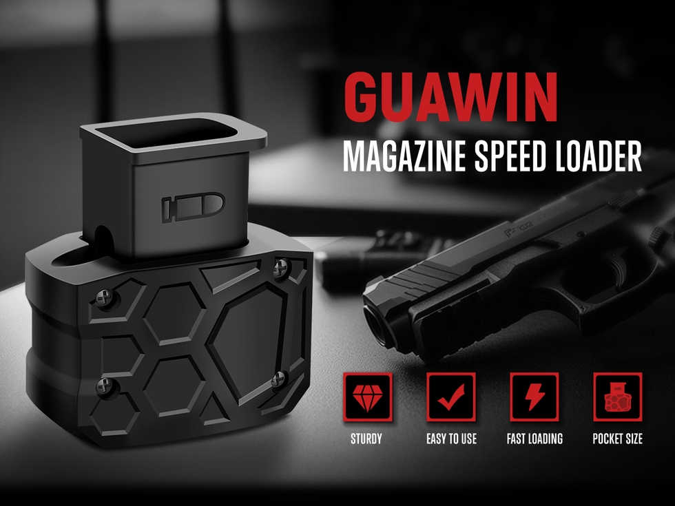 Loading Magazine Sound Magazine Loader Cpmpatible with 9mm to 40, Easy to Magazine Loading, G ...