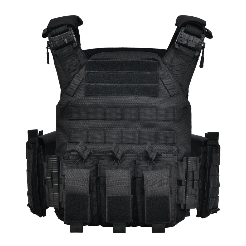 GLORYFIRE Plate Carrier Quick Release Tactical Vest Adjustable Black GLORYFIRE®