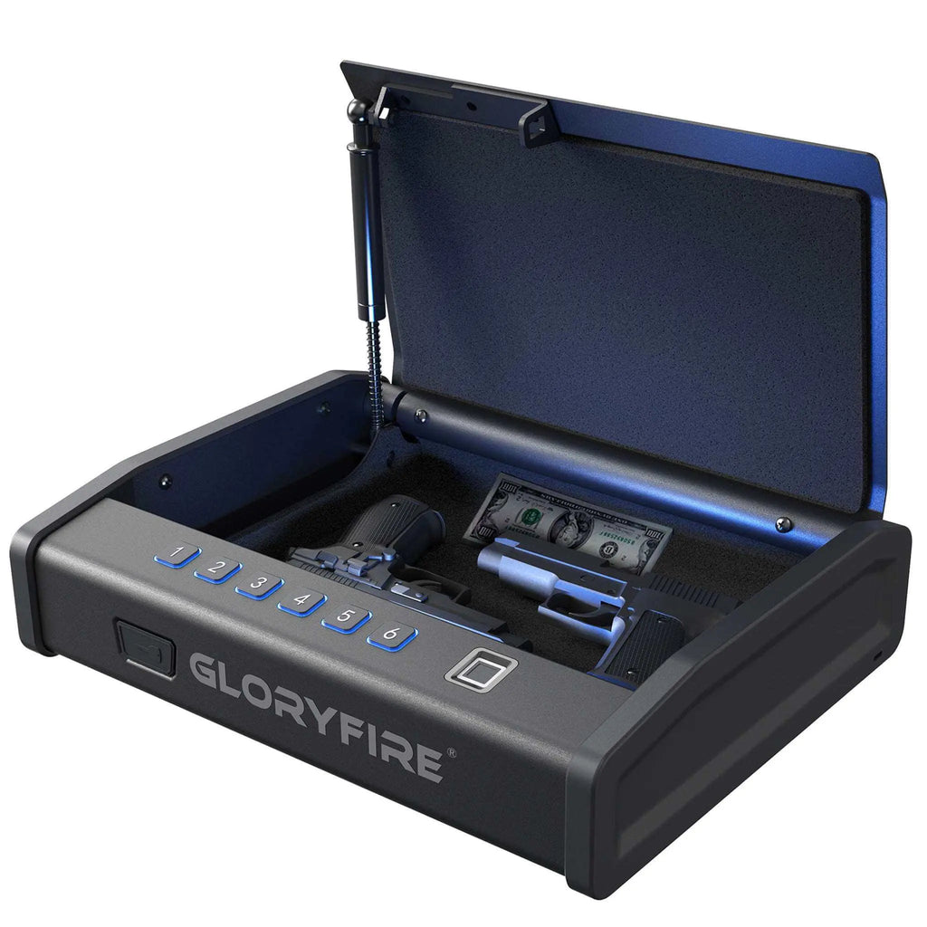 GLORYFIRE Biometric Gun Safe Fingerprint Handgun Safe Upgraded GLORYFIRE®