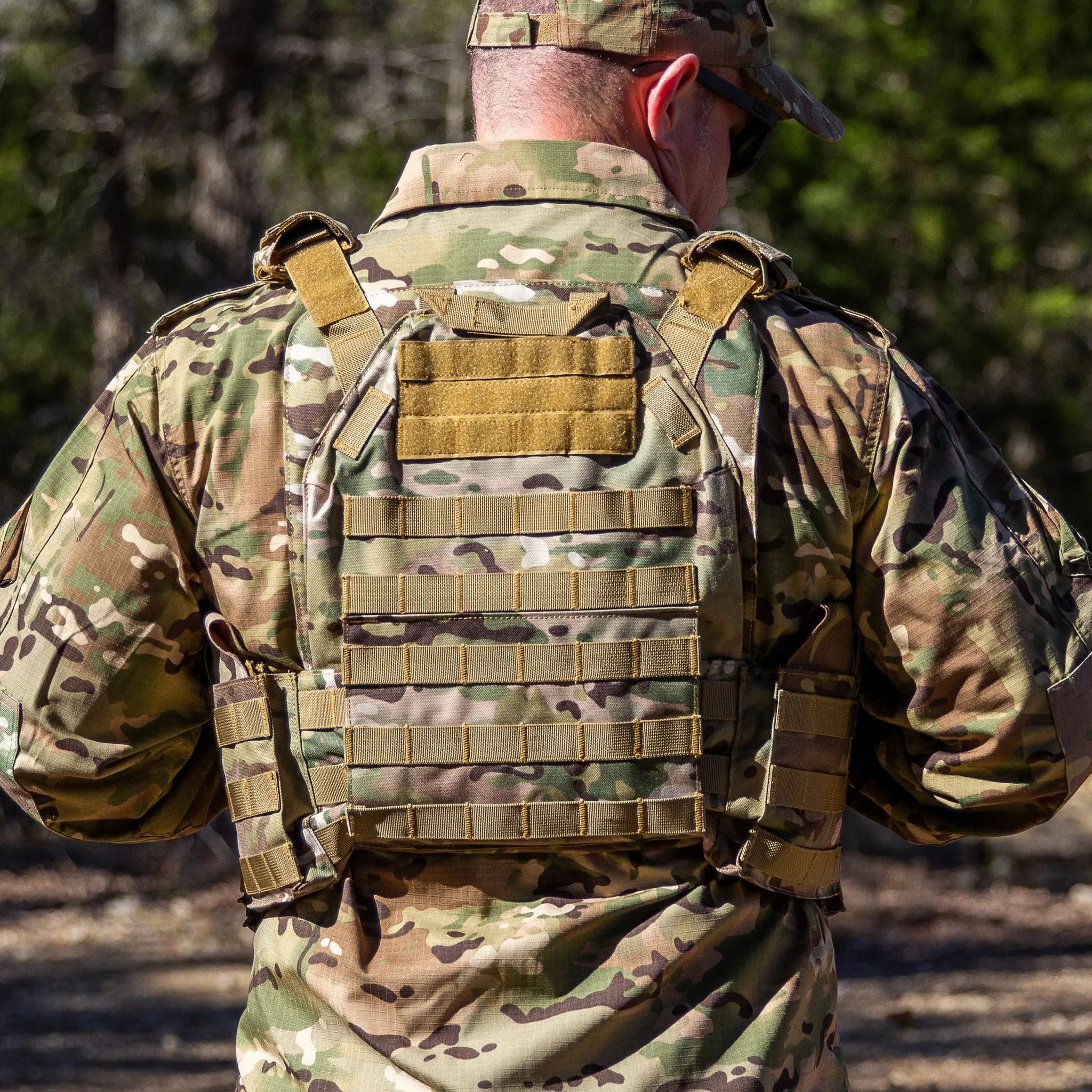 GLORYFIRE Plate Carrier Quick Release Tactical Vest Adjustable Camo GLORYFIRE®