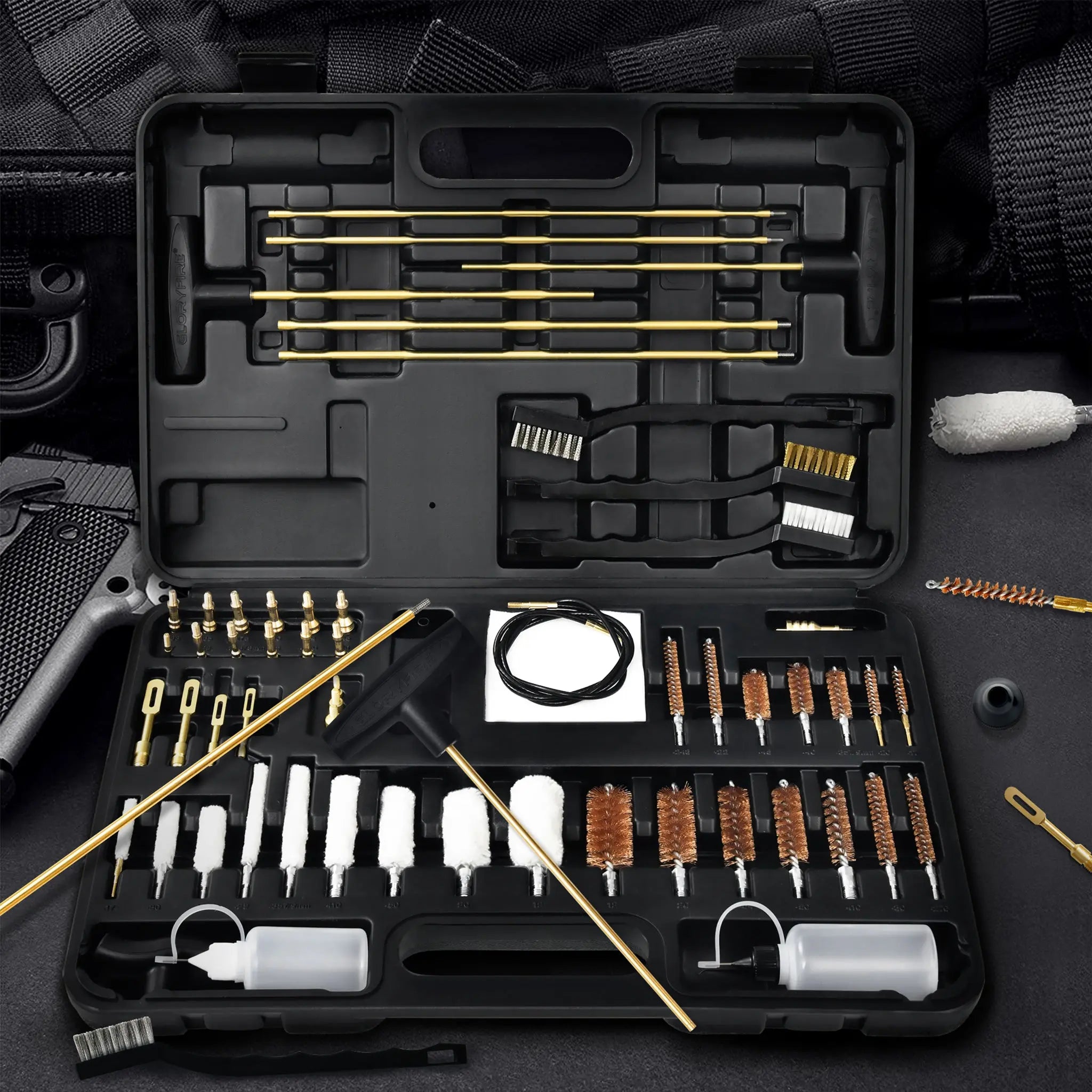 GLORYFIRE Universal Gun Cleaning Kit Brass Jags & Loops Upgraded GLORYFIRE®