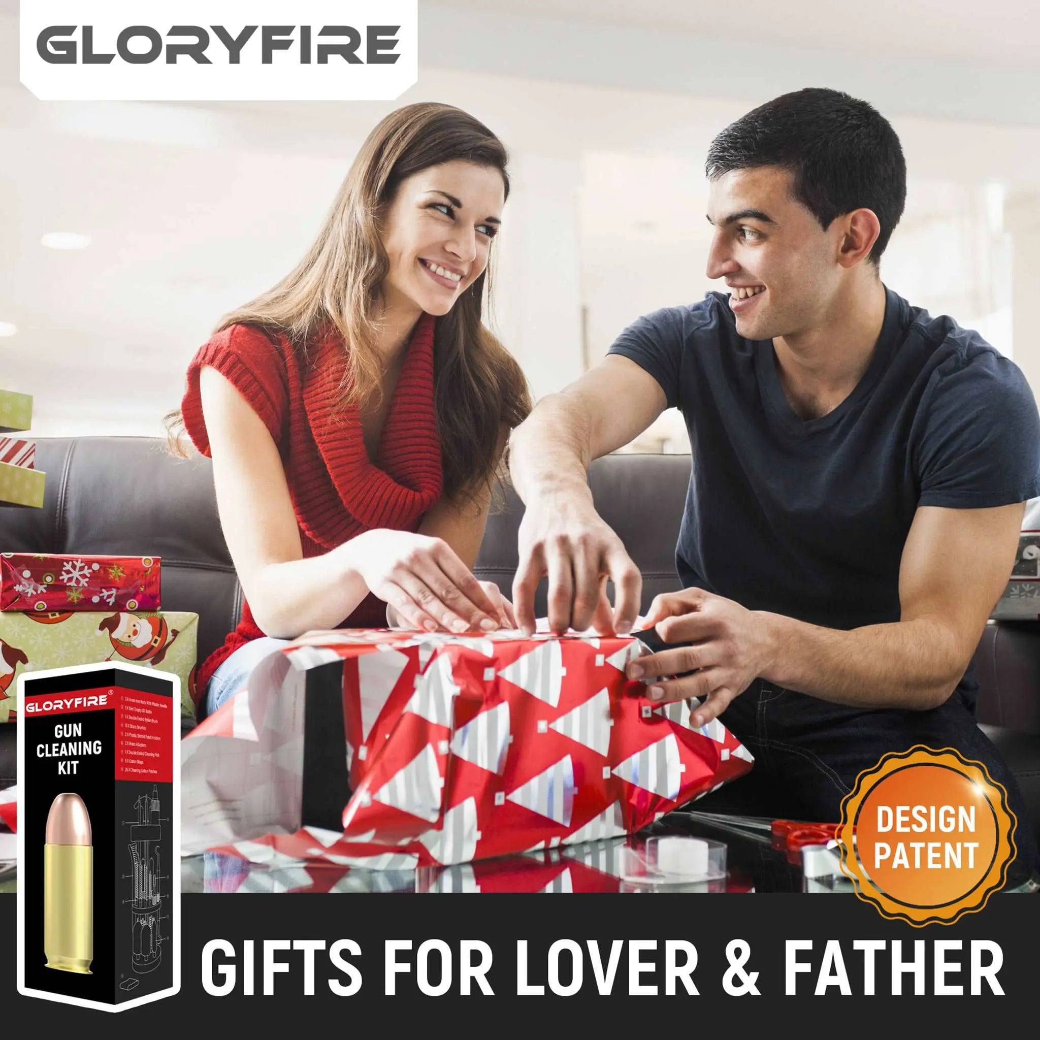 GLORYFIRE Universal Gun Cleaning Kit Gifts for Men Aluminum Case GLORYFIRE®