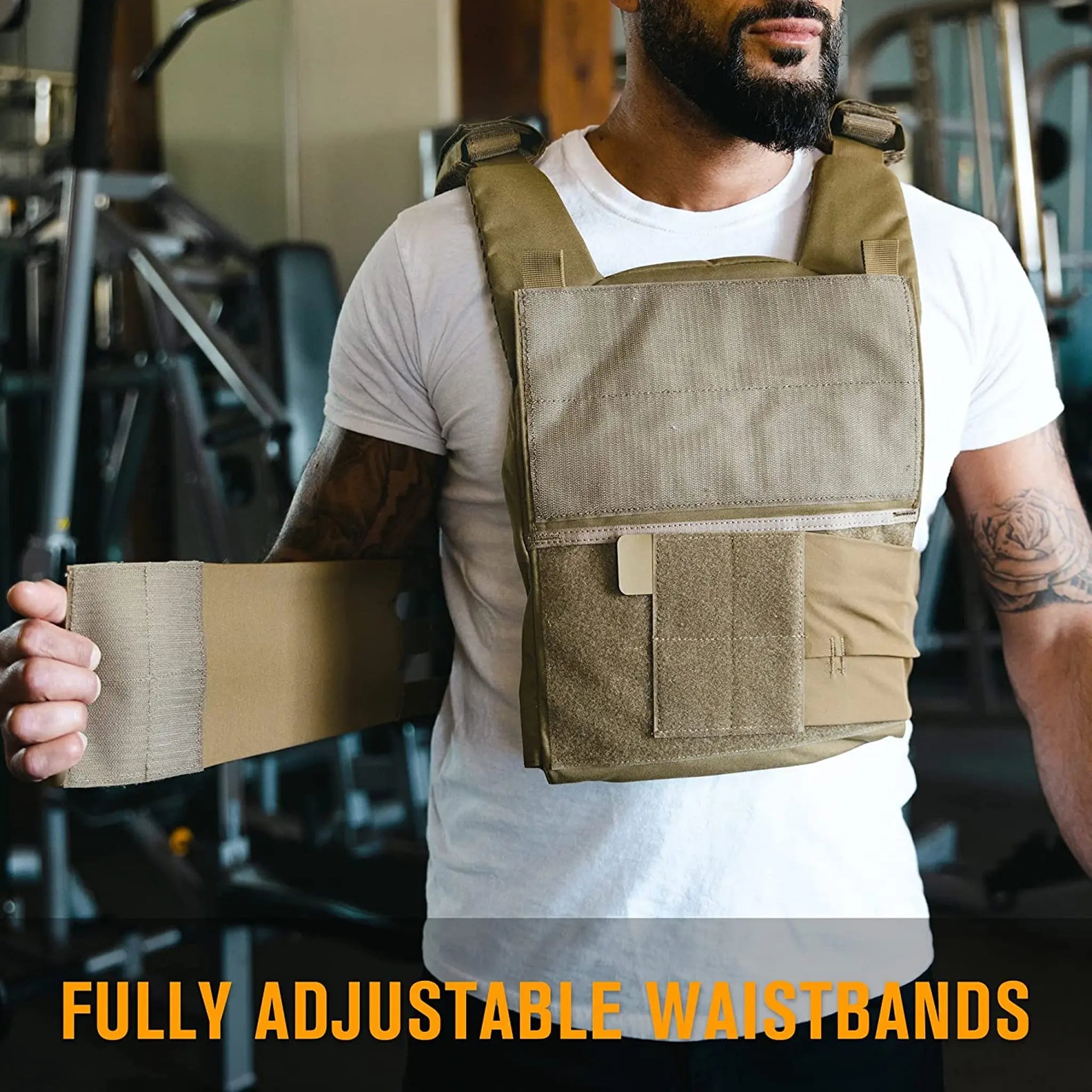 GLORYFIRE Weight Vest Workout Ajustable Weighted Vests Brown GLORYFIRE®