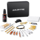 GLORYFIRE Gun Cleaning kit Universal Pistol Cleaning Kit Brass Brush and Brass Jag Adapter with Portable Case GLORYFIRE®