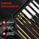 GLORYFIRE Gun Cleaning kit Universal Pistol Cleaning Kit Brass Brush and Brass Jag Adapter with Portable Case GLORYFIRE®