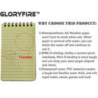 GLORYFIRE Tactical Waterproof Notebook Black (5pcs) GLORYFIRE®