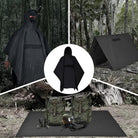 Military Tactical Poncho,Multipurpose Waterproof Military Tent Poncho for Camping Hiking Outdoor Hunting GLORYFIRE®