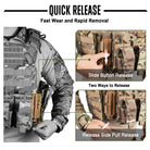 GFIRE NIR Compliant Camo Tactical Plate Carrier Vest – Quick Release GLORYFIRE®