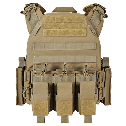 Plate Carrier Adjustable Tactical Vest Quick Release Coyote – GLORYFIRE®